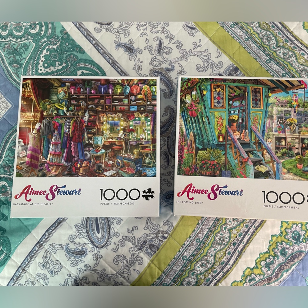 2 - Buffalo 1000 Piece Puzzles -Aimee Stewart